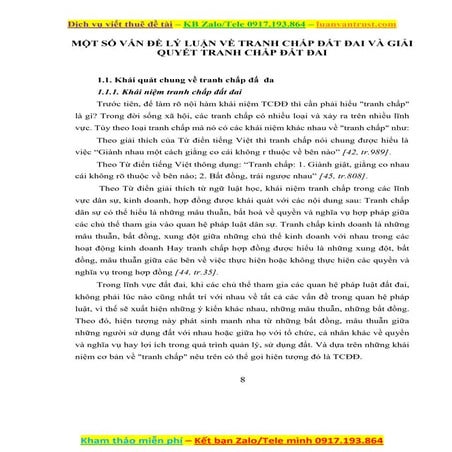 Cơ sở lý luận về tranh chấp đất đai và giải quyết tranh chấp đất đai.docx