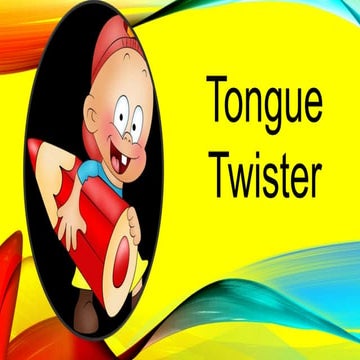 Tongue twister | PPTX