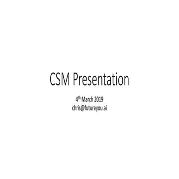 Customer Success Management interview presentation