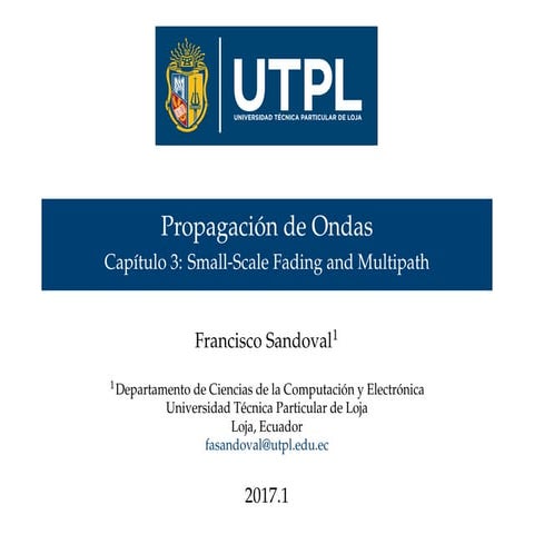 Tema 3: Small-scale fading and multipath