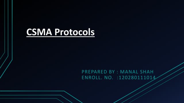 Csma protocols