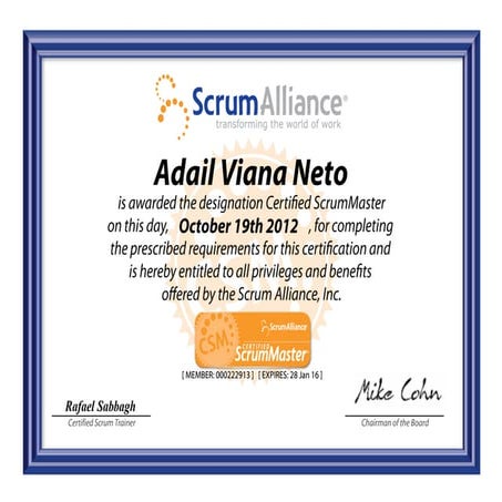 Certified Scrum Master | PDF