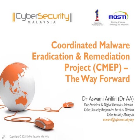 Coordinated Malware Eradication & Remediation Project (CMERP) - The Way Forward