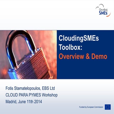 CloudingSMEs Toolbox Presentation - Madrid Workshop June 11th