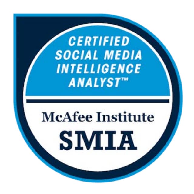 Certified Social Media Intelligence Analyst Badge