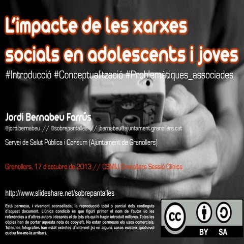 Sessió al CSMIJ de Granollers: L'impacte de les xarxes socials en adolescents...