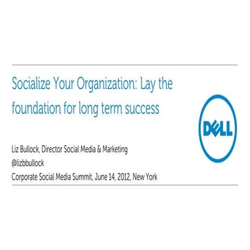 Socialize Your Organization
