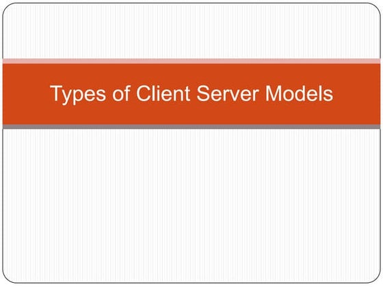 Client Server Architecture in Database Management System | PPT