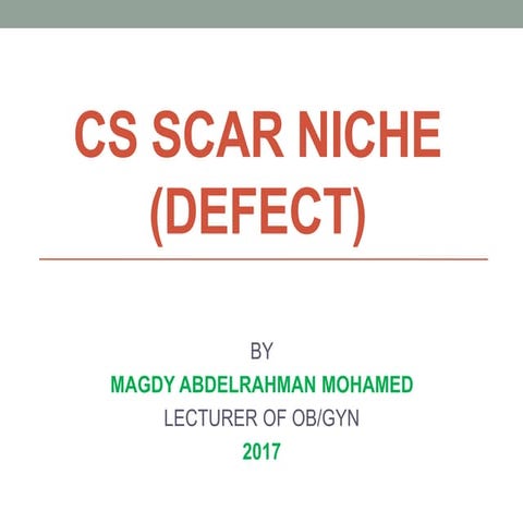 CS scar niche.