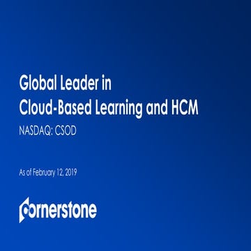 Csod investor deck   q4 2018 (final) flint