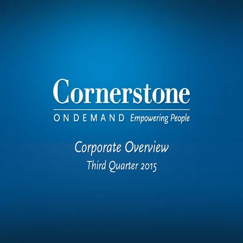 Csod investor deck second quarter final