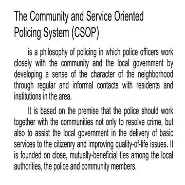 CSOP defination of terms.pptx review on community | PPTX