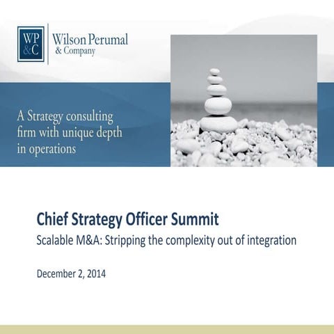 Scalable M&A: Stripping the complexity out of integration