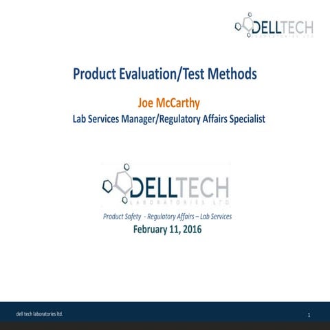 Test Methods for Cleaning Product Validation and Certification with CSPA