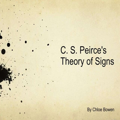 C s peirces theory 