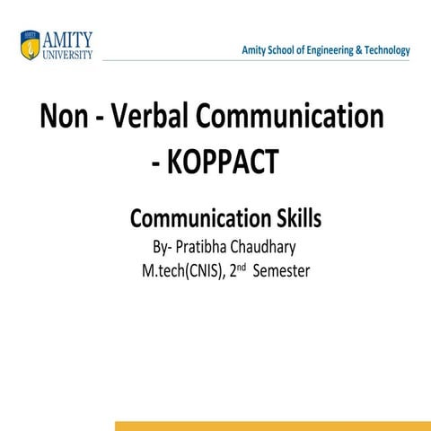 Non - Verbal Communication  - KOPPACT