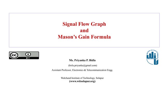SFG and Mason's Gain Formula