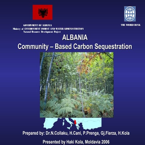 Carbonsequestration through forest natural regeneration in Albania