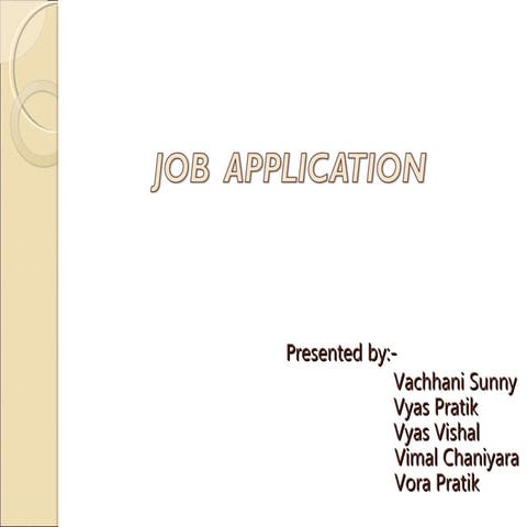 Job Application