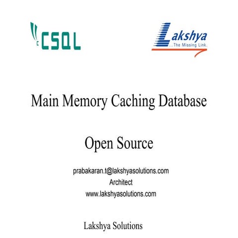 Student projects with open source CSQL