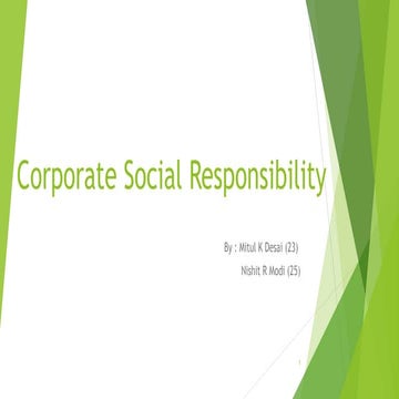 Corporate Social Responsibility