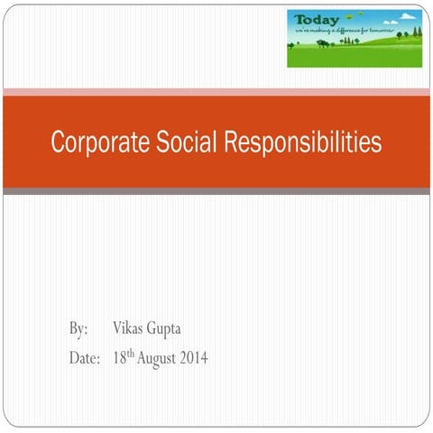 Corporate Social Responsibilities