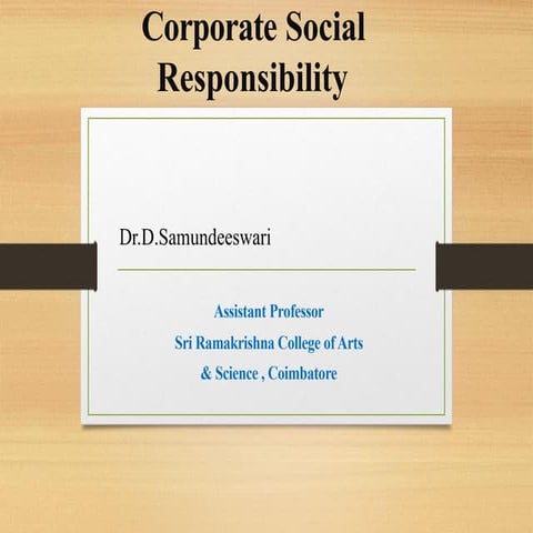 Corporate social responsibility | PPTX