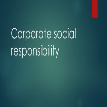Corporate Social Responsibility CSR PowerPoint Templates | PPSX