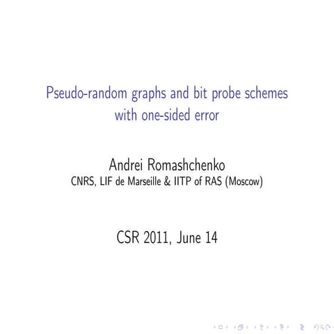 Csr2011 june14 15_15_romashchenko
