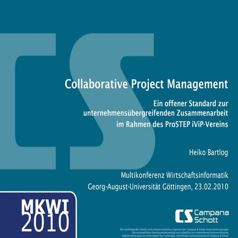 Unternehmensuebergreifendes Projektmanagement