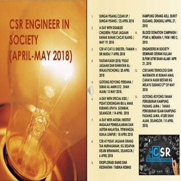 Csr engineer in society april may 2018 | PDF