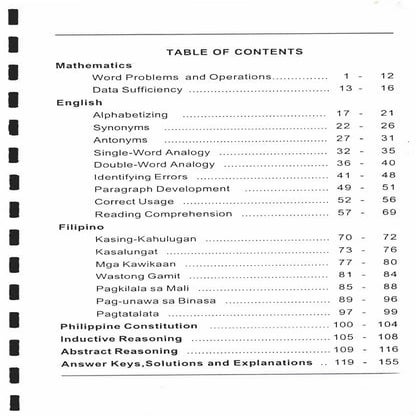 Civil Service (CS) Examination Reviewer