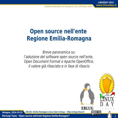 Open source nell'ente Regione Emilia-Romagna