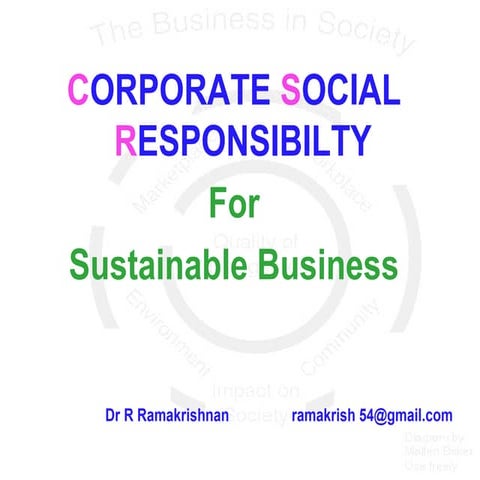 CSR  for sustainable business