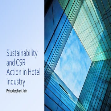CSR Activity in Hotel Industry