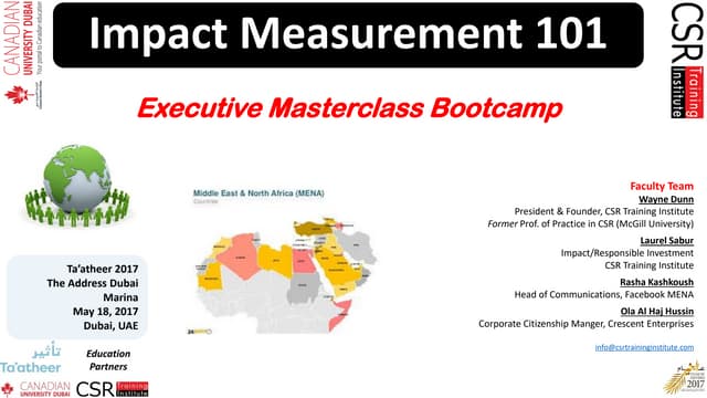 CSR Impact Measurement & Management