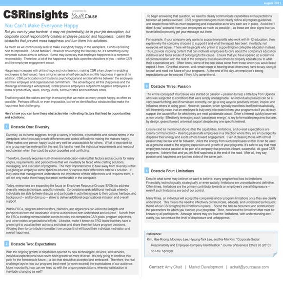 August CSRinsights: You Cant Make Everyone Happy