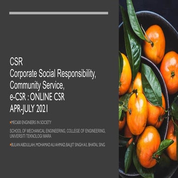 CSR MEC600 ENGINEERS IN SOCIETY MAY- JULY 2021 | PDF