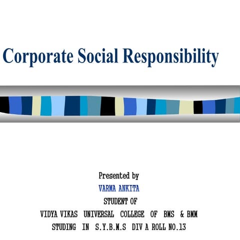 Corporate social responsibility on Indian tobacco company 