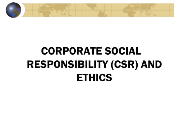 Csr ppt