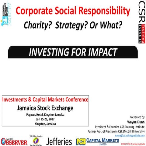 CSR: Charity? Strategy? Or what?