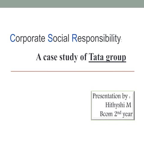 Csr Tata Group