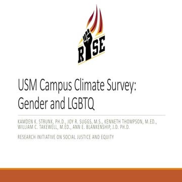 Presentation on Gender and LGBTQ Issue in the University of Southern Mississi...