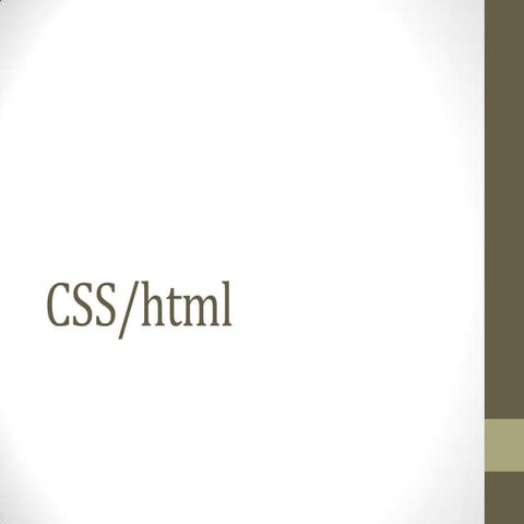 Css | PPT