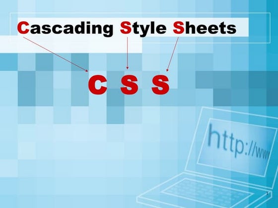 Introduction to Cascading Style Sheets (CSS) | PPT | Web Design and ...