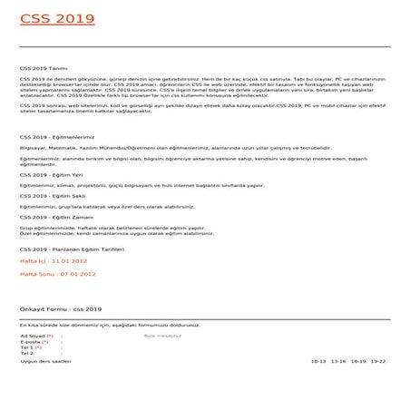 Css 2019