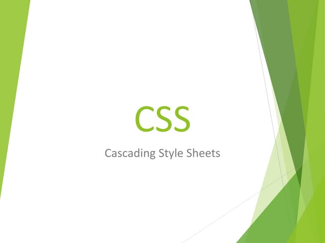 Cascading Style Sheets | PPT