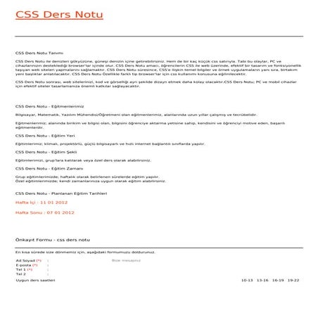Css ders-notu