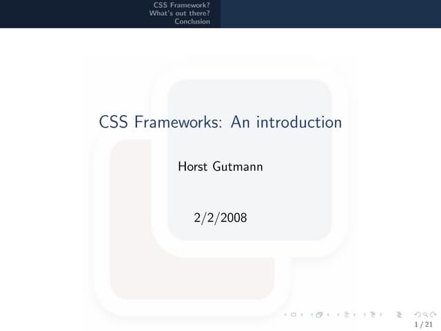 CSS Frameworks