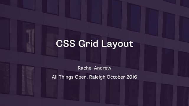 CSS Grid Layout